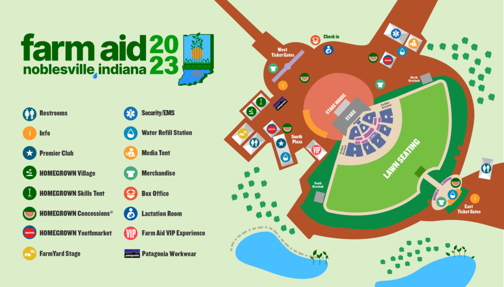 Farm Aid 2023 Venue Map